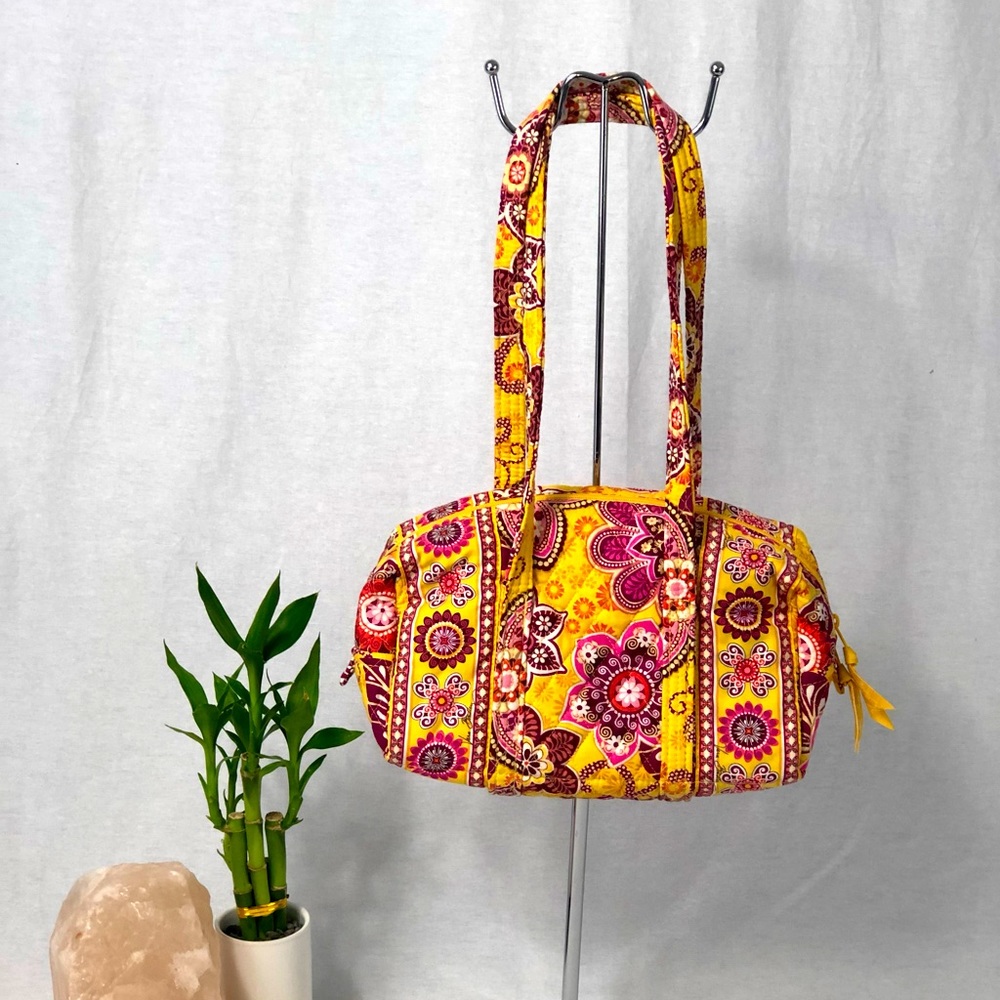 Vera Bradley Shoulder Bag Vibrant Yellow, Pink and Red